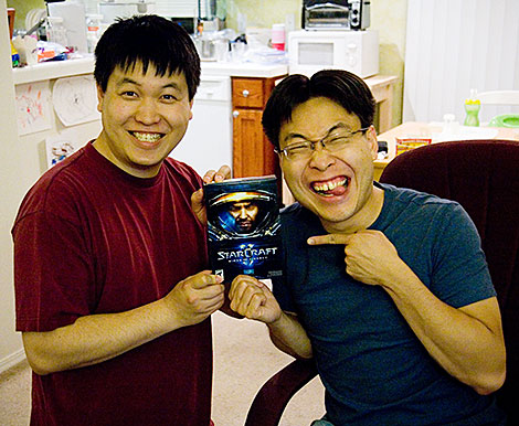 David and Jack with StarCraft 2