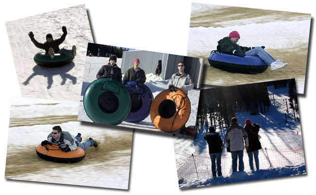 Inner tubing on Mt Bachelor