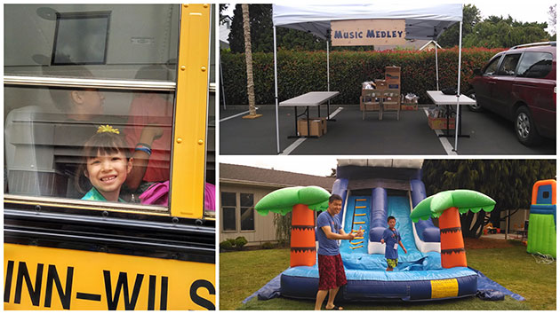 Collage of day camp photos