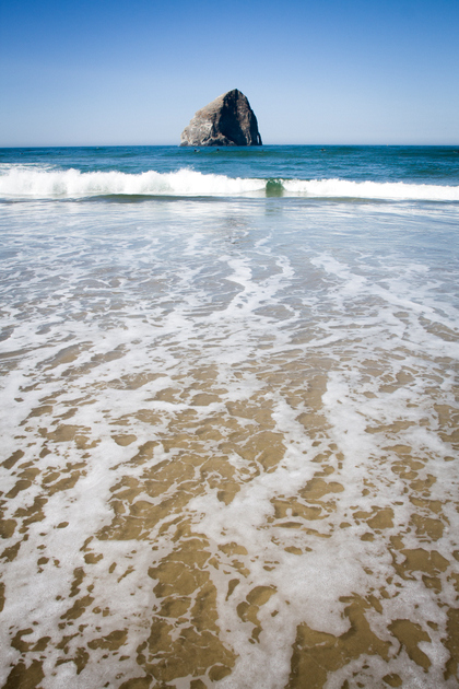 A haystack rock look-a-like at Pacific City